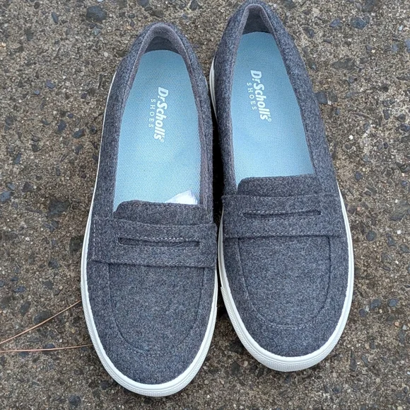 Dr. Scholl's Gray Felt Slip-On Loafers with White Sole (New)❣️ - Picture 10 of 10